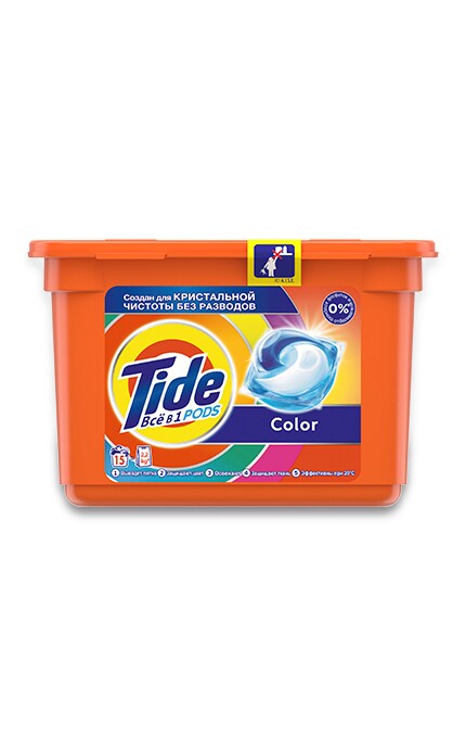 TIDE-Капсули для прання Tide Все-в-1 Color, 15 шт.-8001090758286