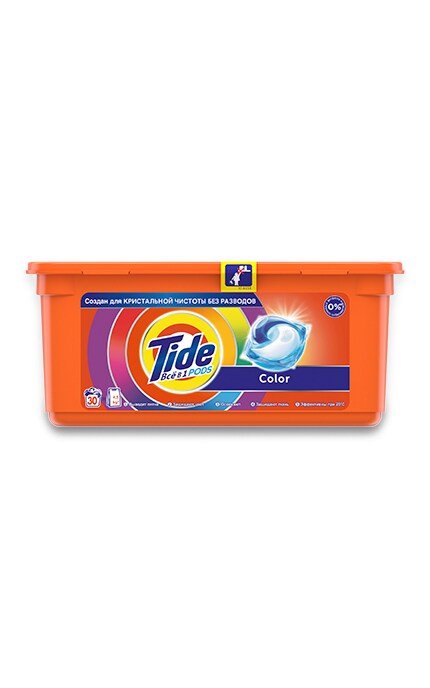 TIDE-Каспули для прання Tide Pods Все-в-1 Color, 30 шт. -8001090758491