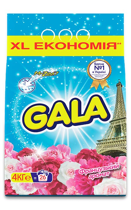 GALA-Пральний порошок Gala Французький аромат 4 кг Автомат-8001090807243
