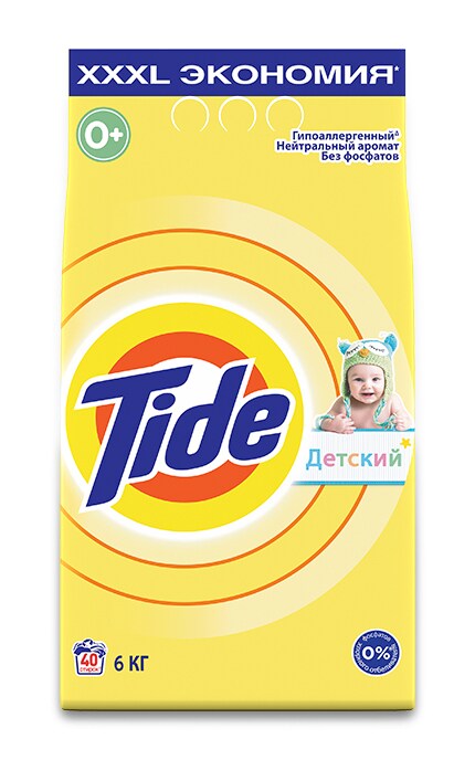 TIDE-Пральний порошок Tide Дитячий 6 кг Автомат-4015600800420