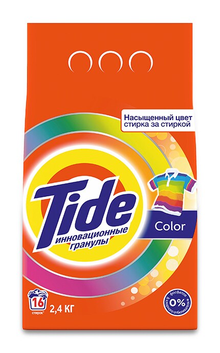 TIDE-Стиральный порошок Tide Color 2,4 кг Автомат-8001090434524