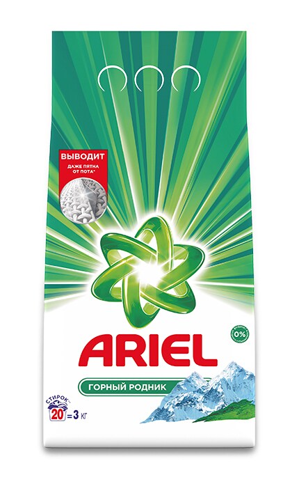 ARIEL-Пральний порошок Ariel Гірське джерело 3 кг Автомат-5413149333468