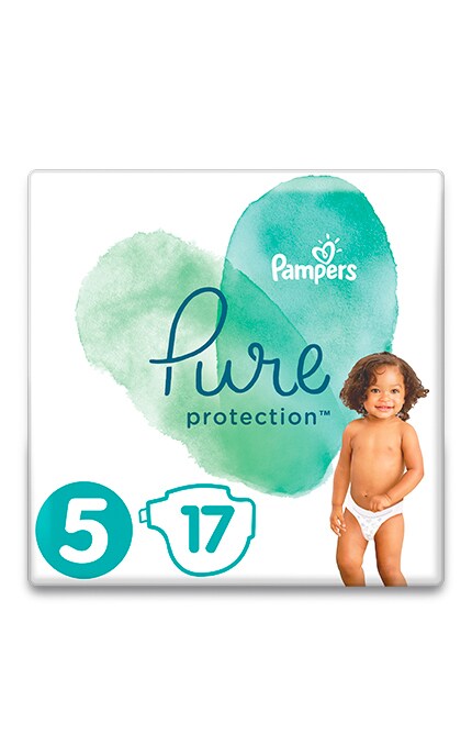 Pampers Pure Protection-Підгузки Pampers Pure Protection Junior (11-16 кг), 17 шт-8001841023335
