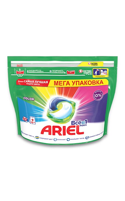 ARIEL-Капсули для прання Ariel Все-в-1 Color, 60 шт.-8001841583426