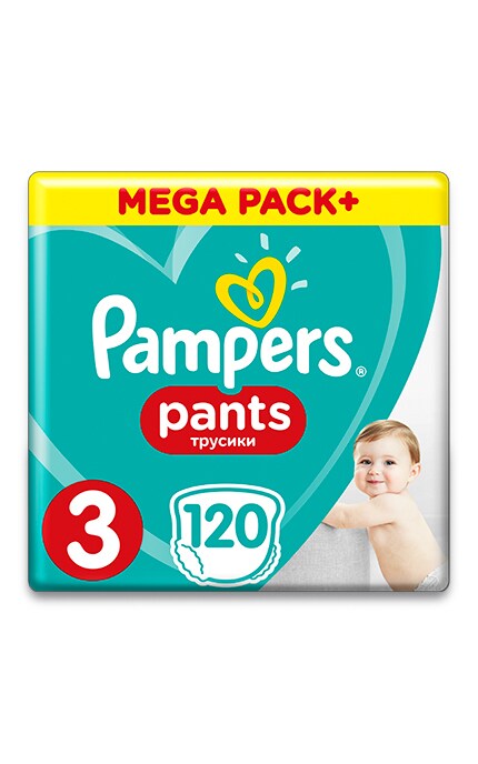 PAMPERS PANTS-Подгузники - трусики Pampers Pants Размер 3 (Midi) 6-11 кг, 120 подгузников-4015400697527