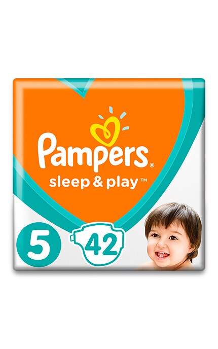 PAMPERS SLEEP & PLAY-Підгузки Pampers Sleep & Play Размер 5 (Junior) 11-16 кг, 42 шт -8001090784674