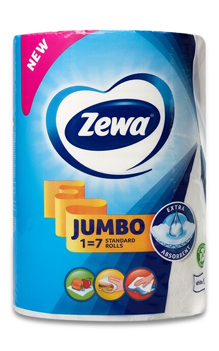 ZEWA-Бумажные полотенца Zewa Jumbo, 2 слоя, 1 рулон-7322541191706