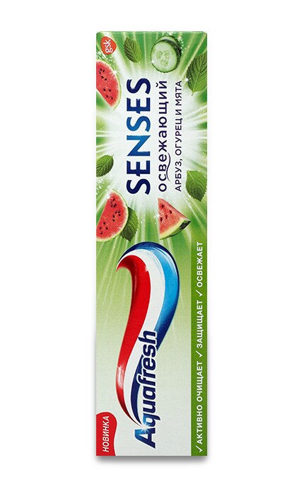 AQUAFRESH-Зубная паста Aquafresh Senses Освежающий арбуз-5054563089724