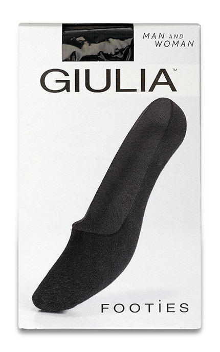 GIULIA-Следки унисекс Giulia Footies Classic Man and Woman Черные Размер 29-31-4820040237237