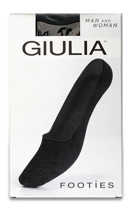 GIULIA-Слідки унісекс Giulia Footies Classic Man and Woman Чорні Розмір 39-42-4820040237220