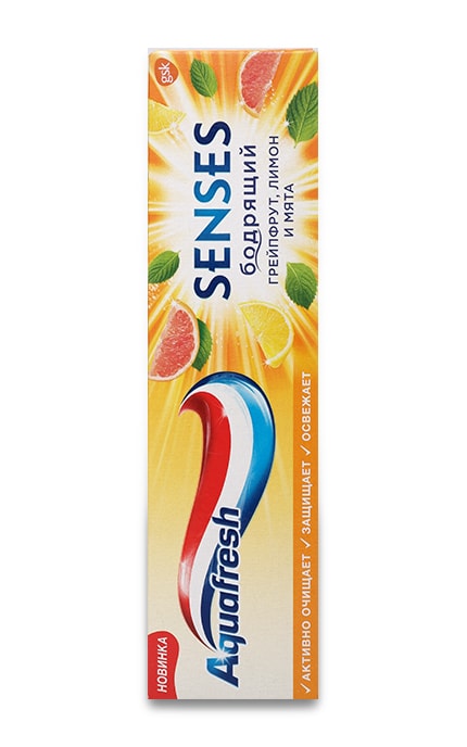 AQUAFRESH-Зубна паста Aquafresh Senses Енергія грейпфруту-5054563089779