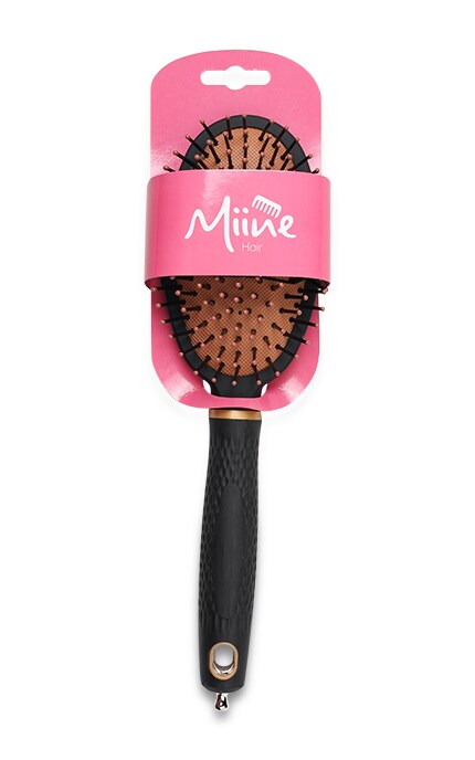 MIINE-Расческа массажная Miine Черно-коричневая 9551E-M-4894532952250
