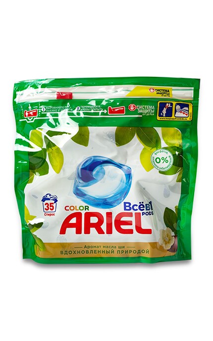 ARIEL-Капсулы для стирки Ariel Pods Все в 1 Масло ши, 35 шт.-8001841582207