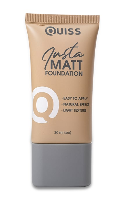 Тональный крем для лица Quiss Insta Matt Foundation 30 мл