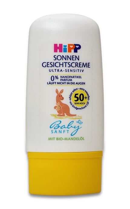 Детский солнцезащитный крем для лица HiPP BabySanft SPF-50
