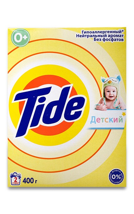 TIDE-Пральний порошок Tide для чутливої та дитячої шкіри, 400 г-4015600799830