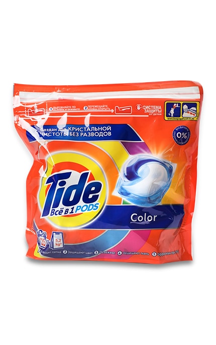 TIDE-Капсулы для стирки Tide Все в 1 Color, 35 шт. -8001841582283