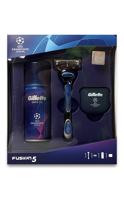 GILLETTE FUSION-Подарочный набор Gillette: Бритва Fusion ProGlide Flexball + 1 сменная кассета + Гель UltraSens + Дорожный чехол-7702018531097
