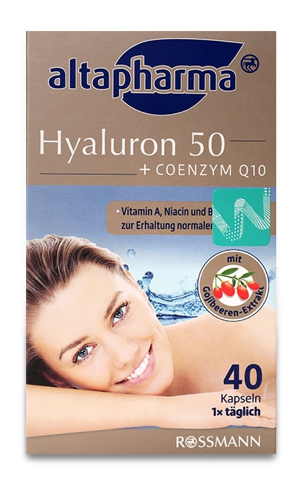 ALTAPHARMA-Дієтична добавка Rossmann Altapharma Гіалурон + Коензим Q10, 40 капсул -4305615619590