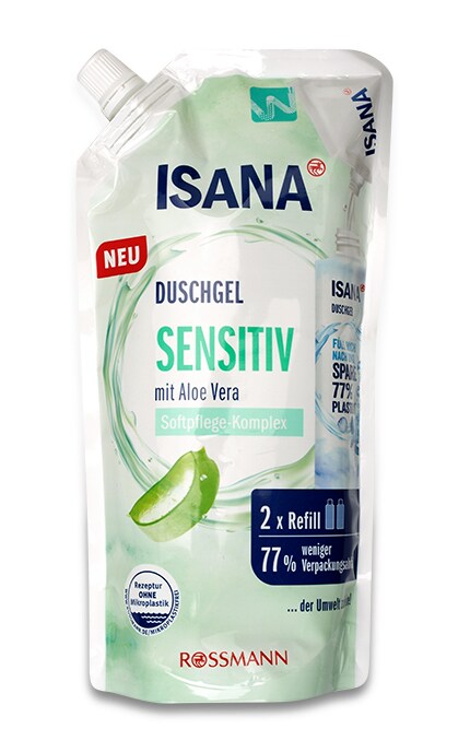 ISANA-Гель для душу Isana Sensitiv з Алое Вера-4305615751542