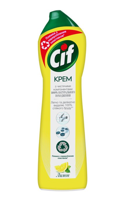 CIF-Крем для чистки Cif Актив лимон 500мл-8717163044698