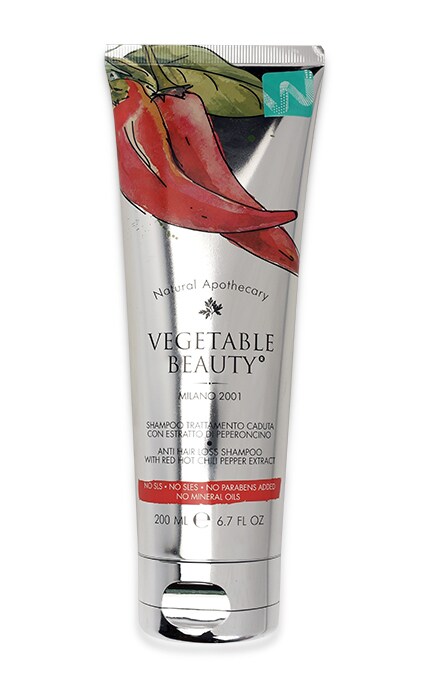 VEGETABLE BEAUTY-Шампунь Vegetable Beauty Red Chili Pepper С красным чили перцем Против выпадения волос-8032568302724