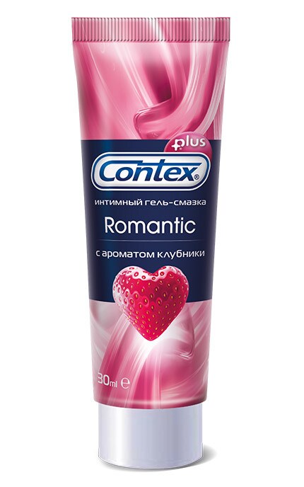 Интимный гель-смазка Contex Romantic С ароматом клубники 30 мл