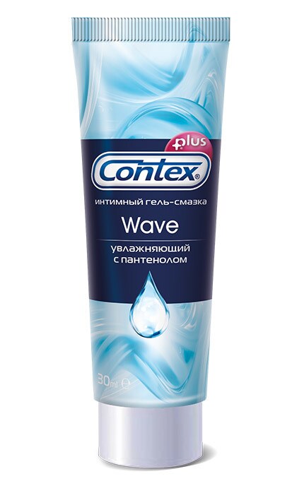 CONTEX-Інтимний гель-змазка Contex Wave зволожуючий з пантенолом-5060040304518