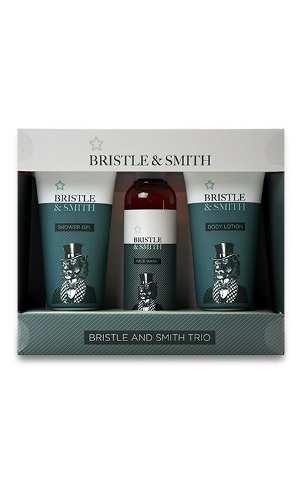 WATSONS-Подарунковий набір Bristle and Smith Trio Гель для душу 100 мл + лосьйон для тіла 100 мл + засіб для вмивання обличчя 100 мл-4894819000025