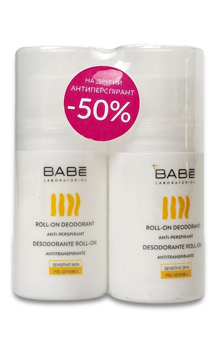 BABE-Набір дуо дезодорант-антиперспірант тривалої дії Babe Laboratorios для чутливої шкіри-4770083057586