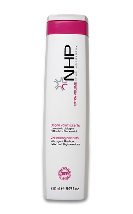 Шампунь для волос Nhp Extra Volume Volumizing Hair Bath Для объема С экстрактом бамбуковых волокон и фитокерамидами 250 мл