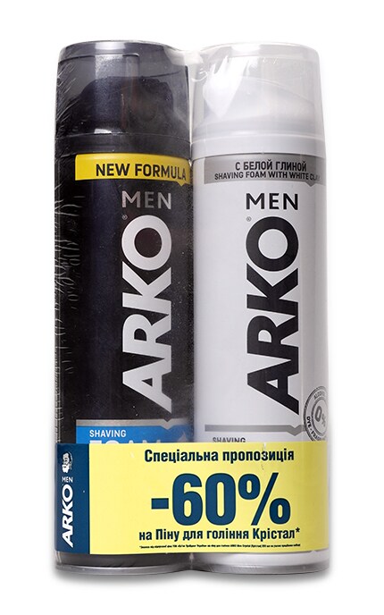ARKO-Піна для гоління ARKO Men Cool + Піна для гоління ARKO Men Сrystal-8690506510275
