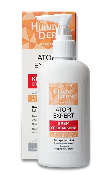 Крем для лица Hirudo Derm Atopic Program очень сухой и склонной к атопии 220 мл.