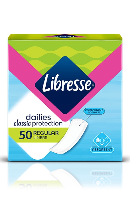 LIBRESSE-Ежедневные прокладки Libresse Classic, 50 шт.-7322540157093