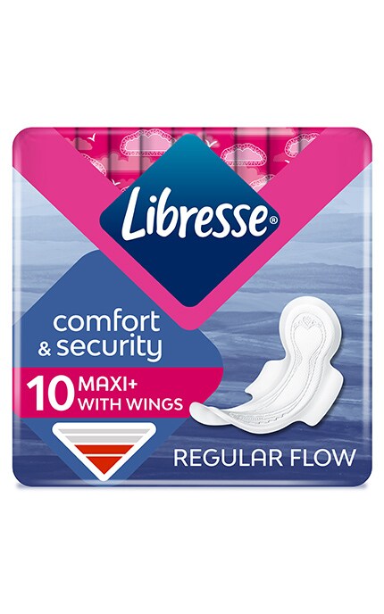 LIBRESSE-Гігієнічні прокладки Libresse Maxi Normal, 10 шт.-7310790088137
