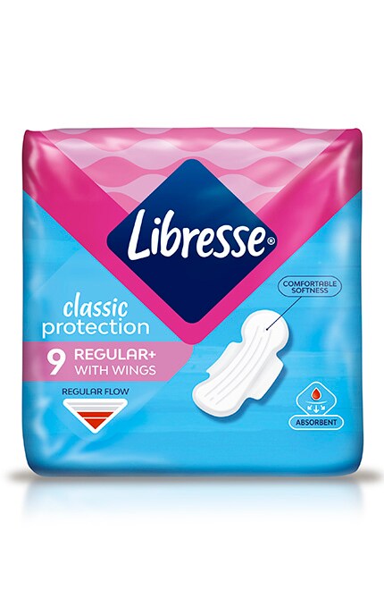 LIBRESSE-Libresse гигиенические прокладки Classic protection regular 9 шт-7322541233390