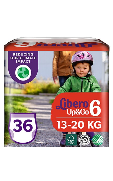 LIBERO UP and GO-Підгузки-трусики Libero Up & Go, 13-20 кг, розмір 6, 36 шт-7322541090344