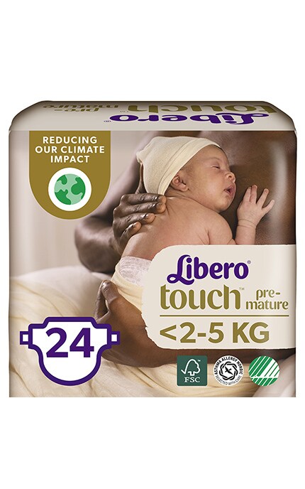 LIBERO TOUCH-Підгузки Libero Touch Prema, розмір 0 - 2,5 кг, 24 шт.-7322541069999
