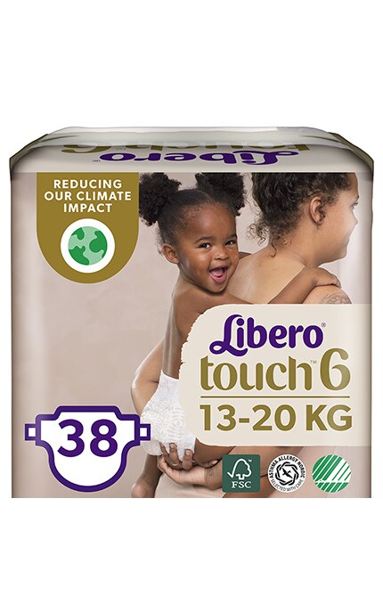 LIBERO TOUCH-Підгузки Libero Touch, 13-20 кг, розмір 6, 38 шт.-7322541071039