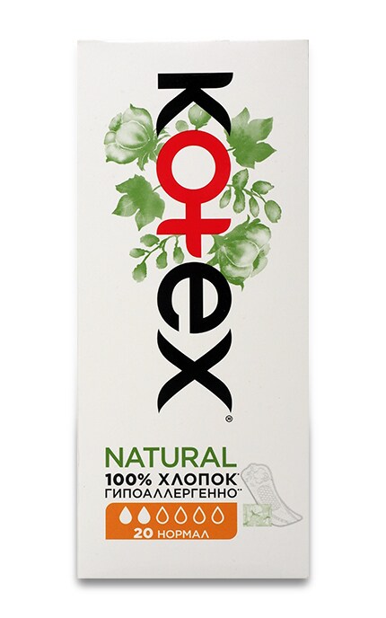KOTEX-ЩОДЕН ПРОКЛ NATURAL NORMAL-5029053548623
