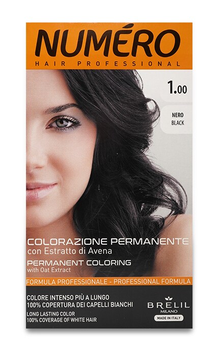 Краска для волос Numero Hair Professional оттенок 1.00 1 шт