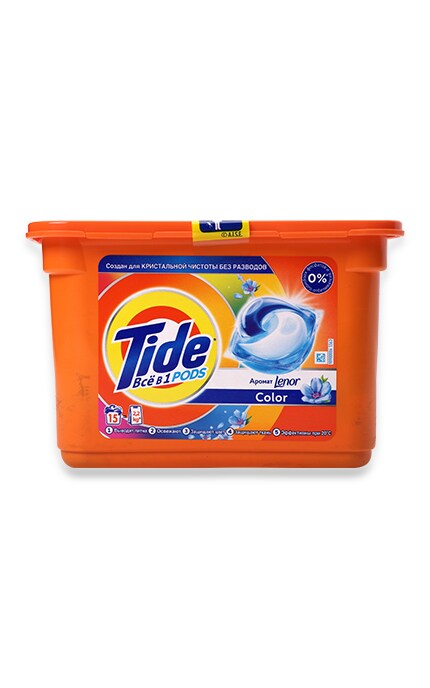 TIDE-Капсули для прання Tide Всі в 1 Touch of Lenor Color, 15 шт.-4084500569621