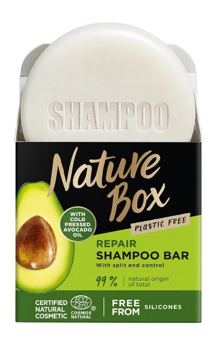 NATURE BOX-Твердый шампунь Nature Box для восстановления волос с маслом авокадо холодного отжима 85 г-90443046