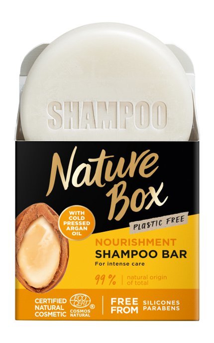 Nature Box-Твердий шампунь Nature Box для живлення волосся з аргановою олією холодного віджиму 85 г-90443718
