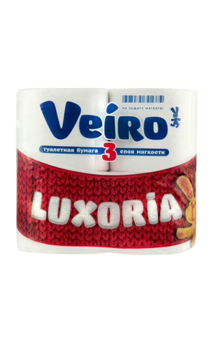 VEIRO-E_ТУАЛЕТ. ПАПІР LUXORIA БІЛ 2Ш-4607075791374