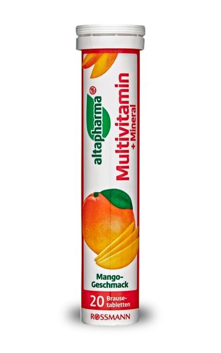 Шипучие таблетки Мультивитамины Минералы Altapharma 20 шт