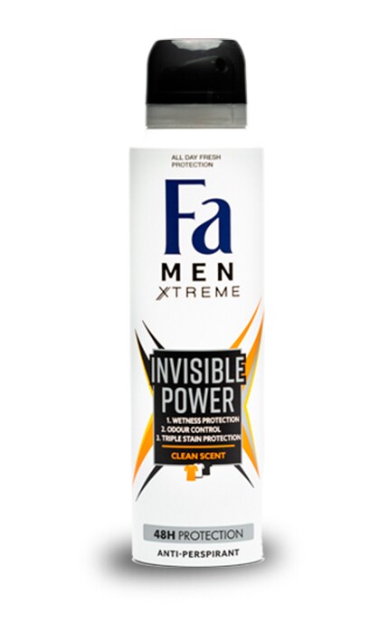 FA-Дезодорант-спрей для чоловіків Fa Xtreme Invisible, 150 мл-9000100760546