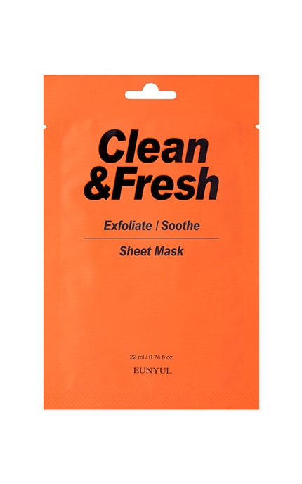 Eunyul-Clean & Fresh Маска для лица Exfoliate & Soothe 22ml-8809435406744