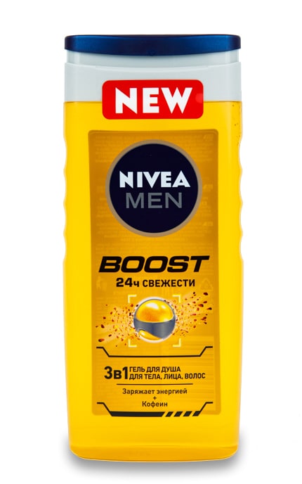 NIVEA-Гель для душу чоловічий Nivea Boost 3в1-4005900824455