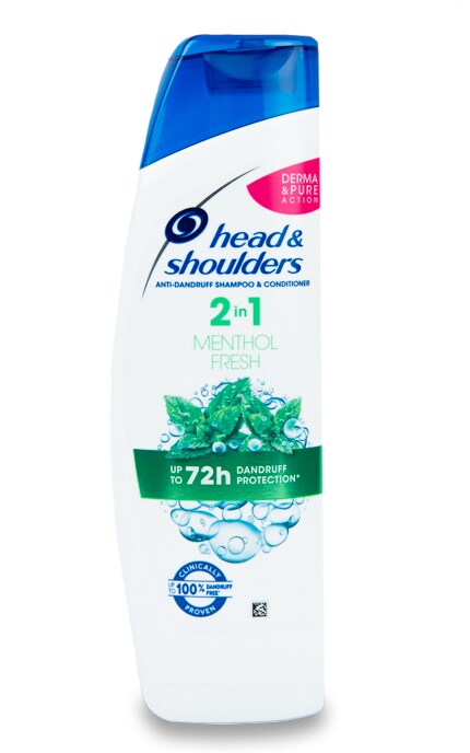 HEAD and SHOULDERS-Шампунь Head & Shoulders Ментол Освіжаючий 2в1-8006540063514